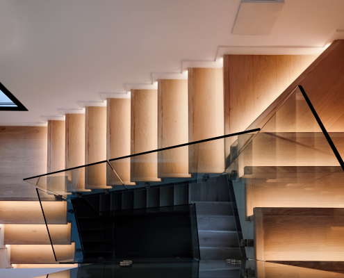 Wooden stairs in Limassol, Cyprus